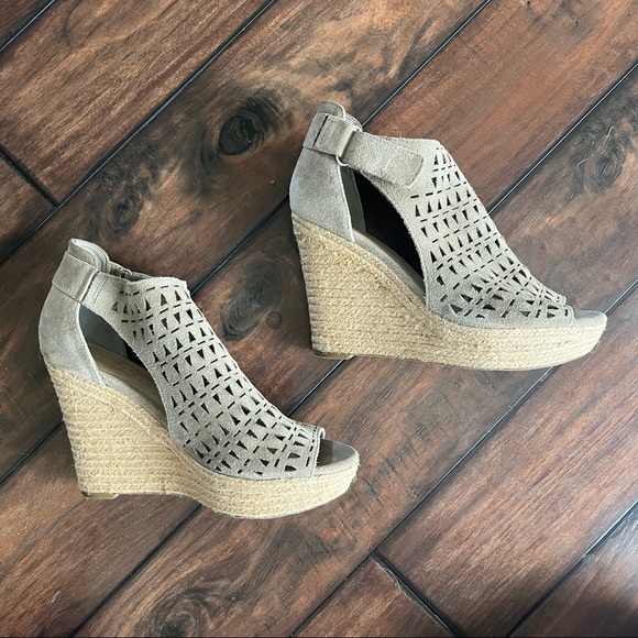 Marc Fisher Suede Espadrille Wedge - Picture 4 of 9